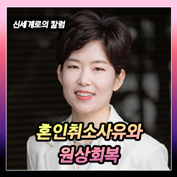 혼인취소사유와 원상회복 이미지