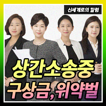 상간소송 구상금, 위약벌 문제 정리 이미지