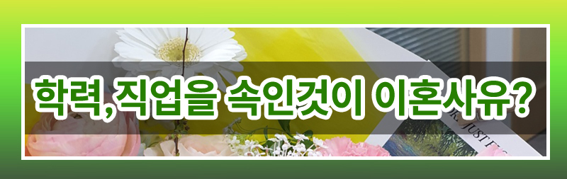 모든 걸 다 속인 아내, 유책배우자인데 이혼청구가 가능한가요. 이미지