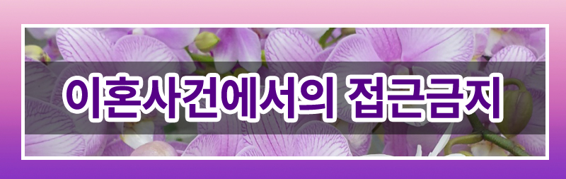 가정폭력에서의 다양한 접근금지 조치들 정리 이미지